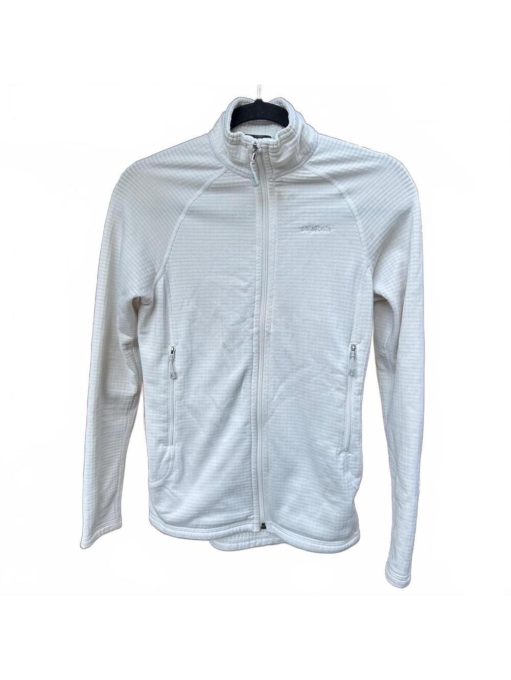 Patagonia Women's Cream Grid-Textured Full-Zip Jacket XS